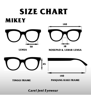 MIKEY | Original Carel Jeni Eyewear Include Lensa